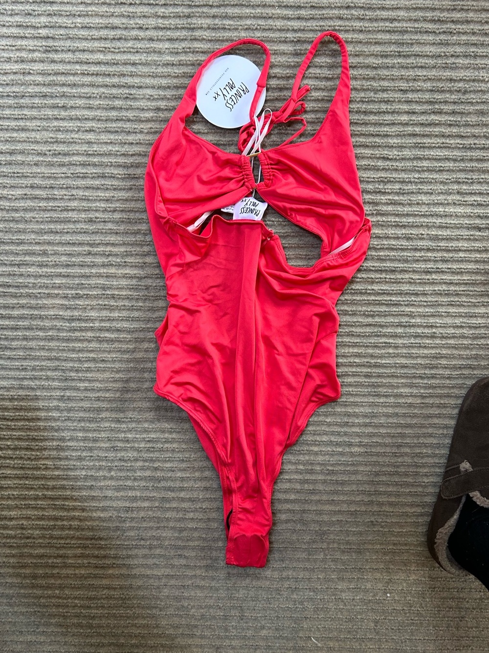 Princess Polly Madiha Bright Red Bodysuit